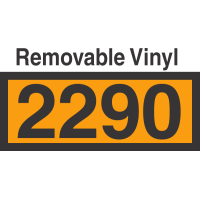 UN2290 Removable Vinyl DOT Orange Panel