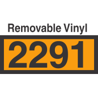 UN2291 Removable Vinyl DOT Orange Panel