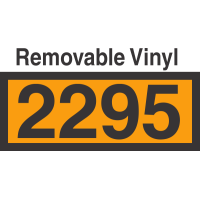 UN2295 Removable Vinyl DOT Orange Panel