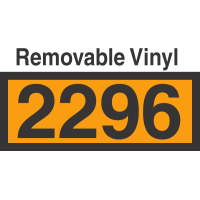 UN2296 Removable Vinyl DOT Orange Panel