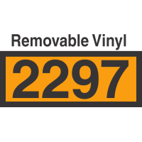 UN2297 Removable Vinyl DOT Orange Panel