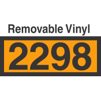 UN2298 Removable Vinyl DOT Orange Panel