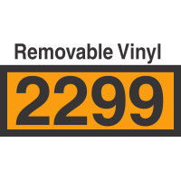 UN2299 Removable Vinyl DOT Orange Panel