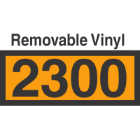 UN2300 Removable Vinyl DOT Orange Panel