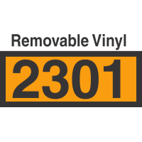 UN2301 Removable Vinyl DOT Orange Panel