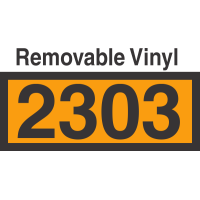 UN2303 Removable Vinyl DOT Orange Panel