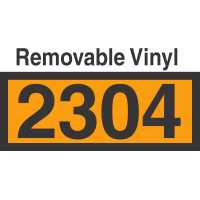 UN2304 Removable Vinyl DOT Orange Panel