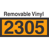 UN2305 Removable Vinyl DOT Orange Panel