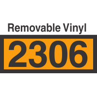 UN2306 Removable Vinyl DOT Orange Panel