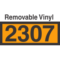 UN2307 Removable Vinyl DOT Orange Panel