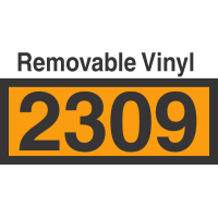 UN2309 Removable Vinyl DOT Orange Panel