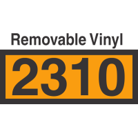 UN2310 Removable Vinyl DOT Orange Panel