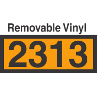 UN2313 Removable Vinyl DOT Orange Panel