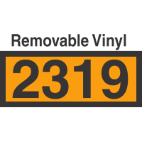 UN2319 Removable Vinyl DOT Orange Panel