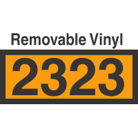 UN2323 Removable Vinyl DOT Orange Panel