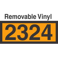 UN2324 Removable Vinyl DOT Orange Panel