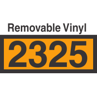 UN2325 Removable Vinyl DOT Orange Panel