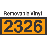 UN2326 Removable Vinyl DOT Orange Panel