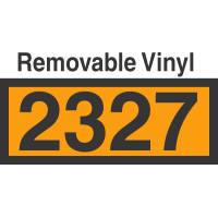 UN2327 Removable Vinyl DOT Orange Panel