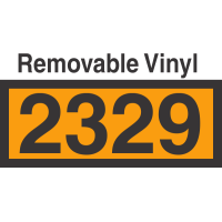 UN2329 Removable Vinyl DOT Orange Panel