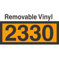 UN2330 Removable Vinyl DOT Orange Panel