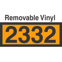 UN2332 Removable Vinyl DOT Orange Panel