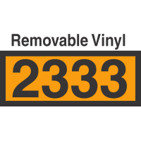 UN2333 Removable Vinyl DOT Orange Panel