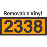 UN2338 Removable Vinyl DOT Orange Panel