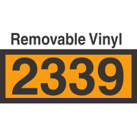 UN2339 Removable Vinyl DOT Orange Panel