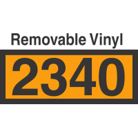 UN2340 Removable Vinyl DOT Orange Panel