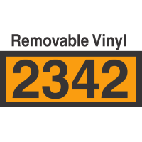 UN2342 Removable Vinyl DOT Orange Panel