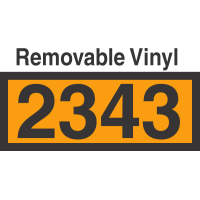 UN2343 Removable Vinyl DOT Orange Panel