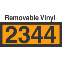 UN2344 Removable Vinyl DOT Orange Panel