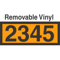 UN2345 Removable Vinyl DOT Orange Panel