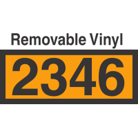 UN2346 Removable Vinyl DOT Orange Panel