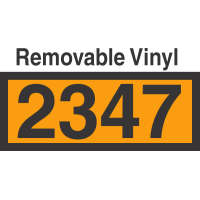 UN2347 Removable Vinyl DOT Orange Panel