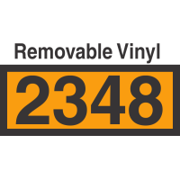 UN2348 Removable Vinyl DOT Orange Panel