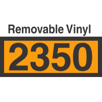 UN2350 Removable Vinyl DOT Orange Panel