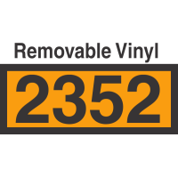 UN2352 Removable Vinyl DOT Orange Panel