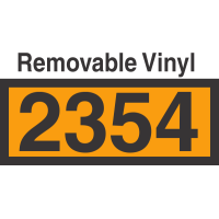 UN2354 Removable Vinyl DOT Orange Panel