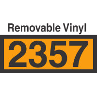 UN2357 Removable Vinyl DOT Orange Panel