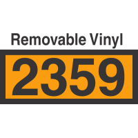 UN2359 Removable Vinyl DOT Orange Panel