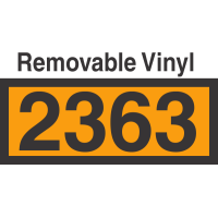 UN2363 Removable Vinyl DOT Orange Panel