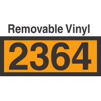 UN2364 Removable Vinyl DOT Orange Panel