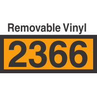 UN2366 Removable Vinyl DOT Orange Panel