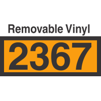 UN2367 Removable Vinyl DOT Orange Panel