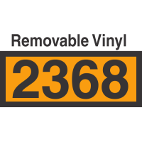 UN2368 Removable Vinyl DOT Orange Panel