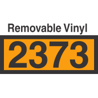 UN2373 Removable Vinyl DOT Orange Panel