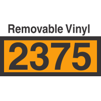 UN2375 Removable Vinyl DOT Orange Panel