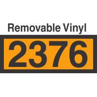 UN2376 Removable Vinyl DOT Orange Panel